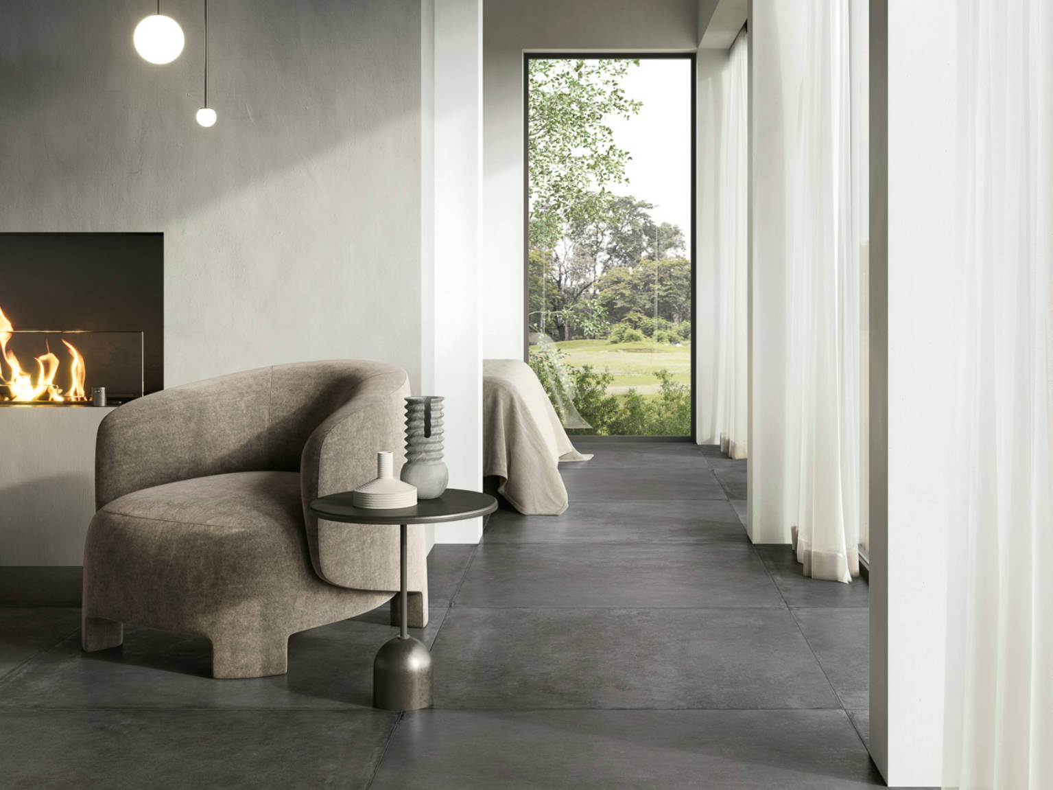 Charleston Palms Steel 40x40 | Macar's Interiors