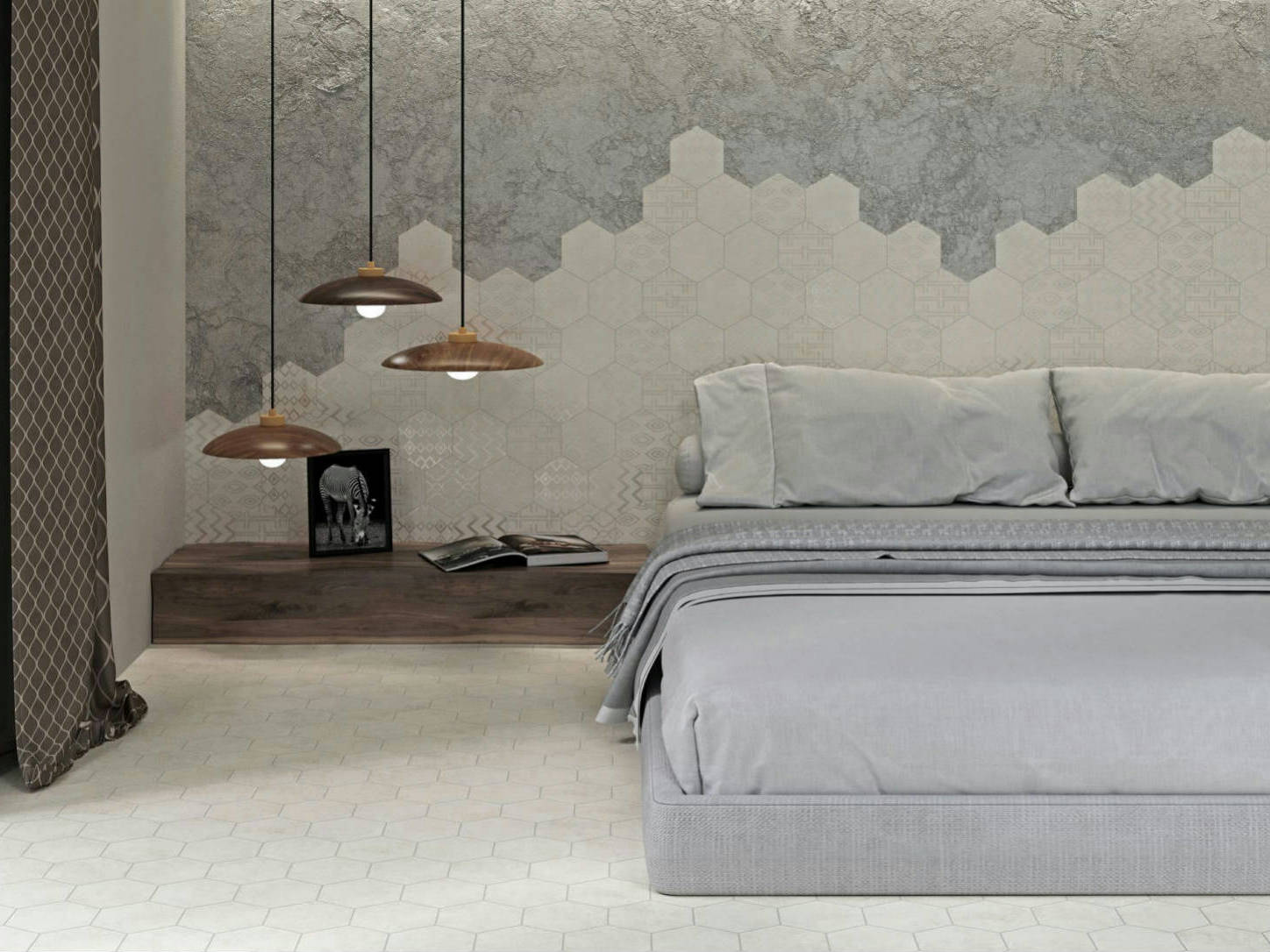 Form 5.5X6.3” White Decor* Hexagon | Macar's Interiors