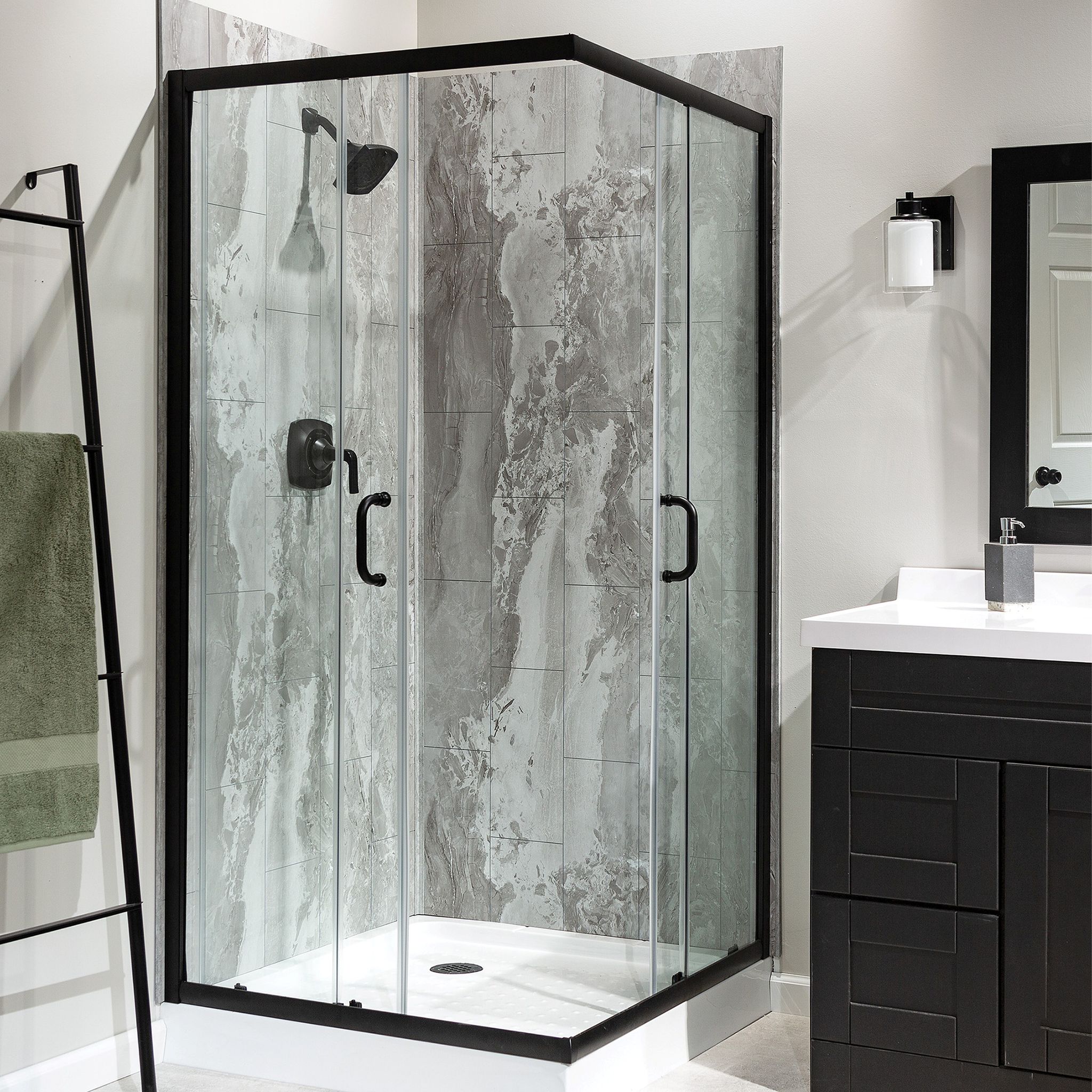 Smoky Sky Shower Wall Kit 36x60x78 | Macar's Interiors